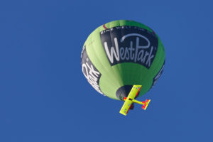 Besuch vom Heissluftballon