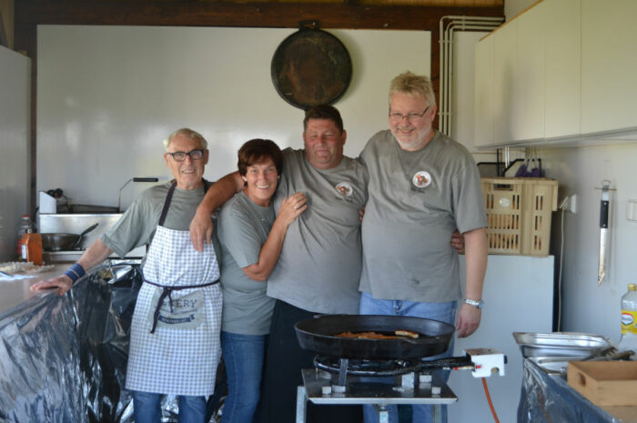 Team Küche - Dietmar, Michaela, Stefan und Heiko